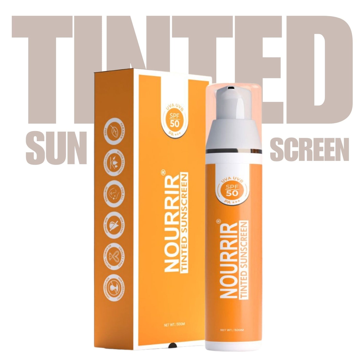 NOURRIR Tinted Sunscreen – SPF 50 PA+++