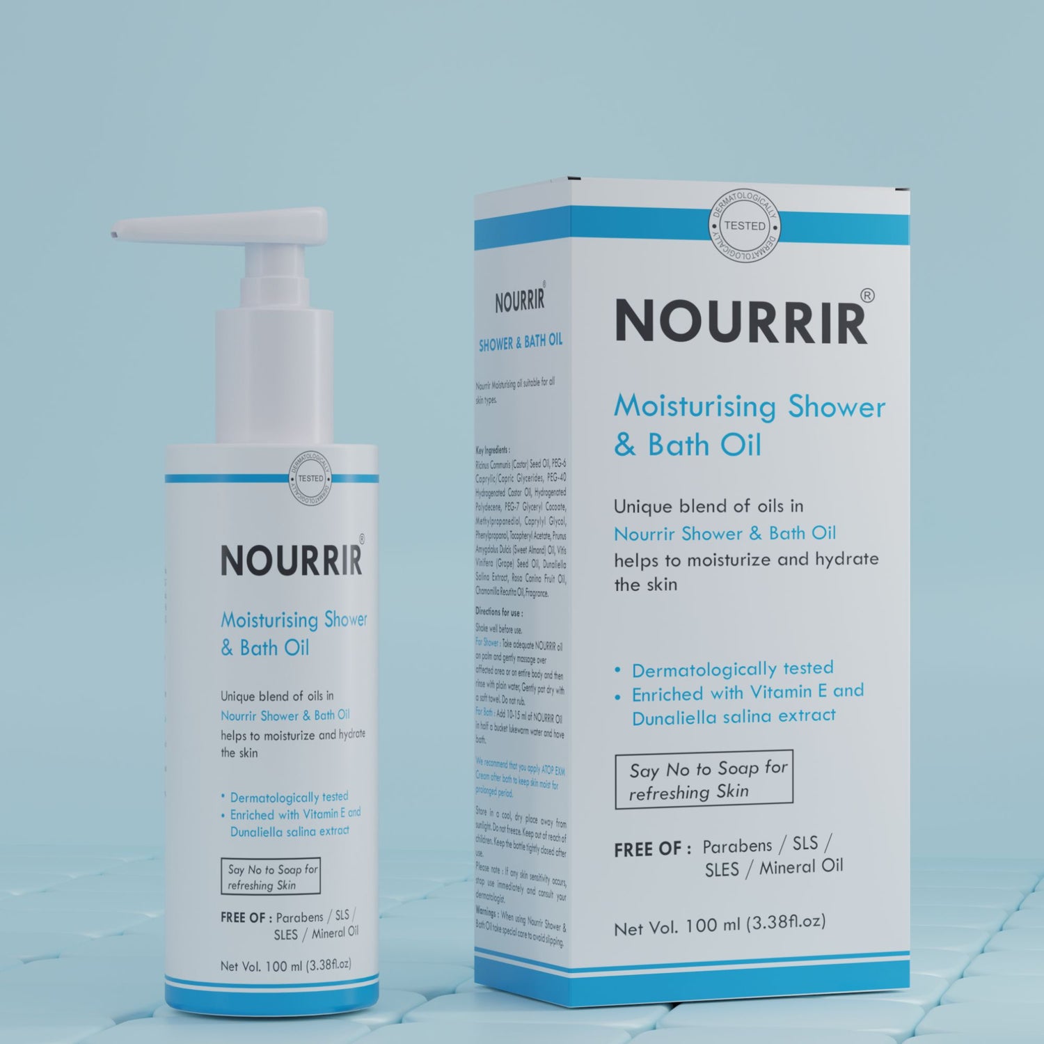 NOURRIR Moisturising Shower &amp; Bath Oil – The Ultimate Hydration for Your Skin