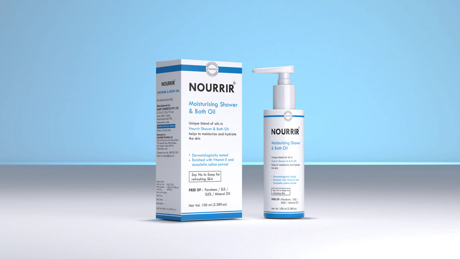 NOURRIR Moisturising Shower &amp; Bath Oil – The Ultimate Hydration for Your Skin